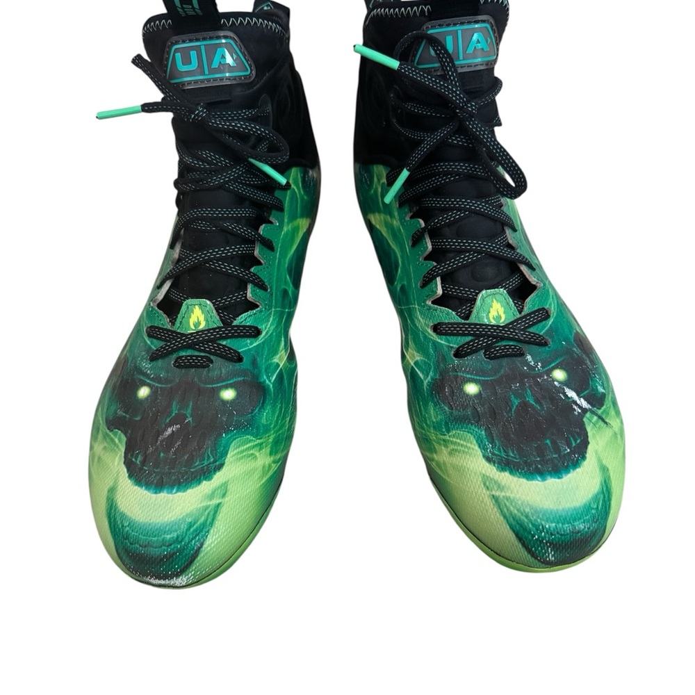 Under Armour Spotlight Lux MC LE Slime Football Cleats - Size 12